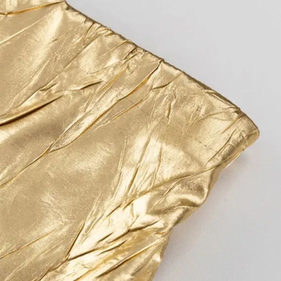 NWT Gold Midi Skirt - Picture 6 of 8